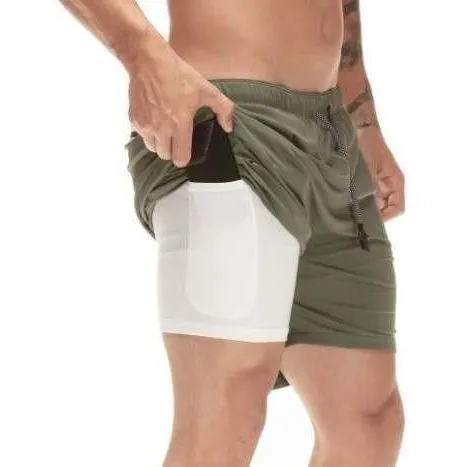 Short Deportivo Caballero Con Licra Incluida Rudosport Gym
