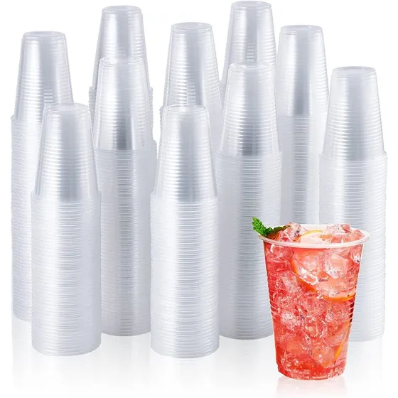 Vaso Descartable Plastico Transparente Litro 1000cc X100u 