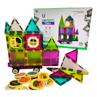 Juego Bloques Magneticos De Construcción Carrito Magnatiles Juego Bloques Magneticos De Construcción Carrito Magnatiles