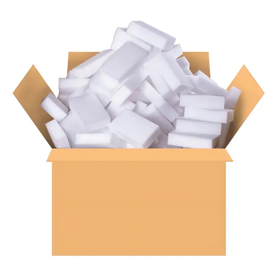 Kit 100 Esponja Melamina Bucha Mágica Limpa Tudo Desencarde