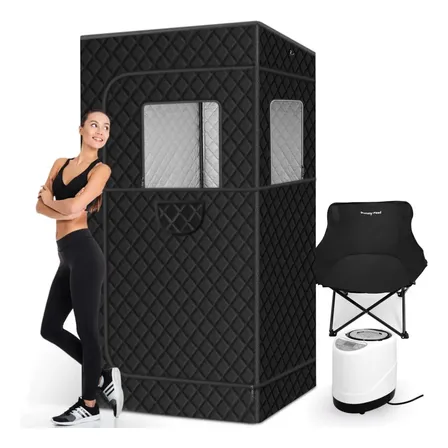 Sauna A Vapor Portátil Com Cadeira E Vaporizador