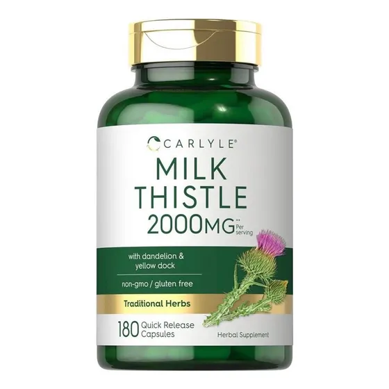 Carlyle Milk Thistle Cardo Mariano 2000mg 180cap Suplemento