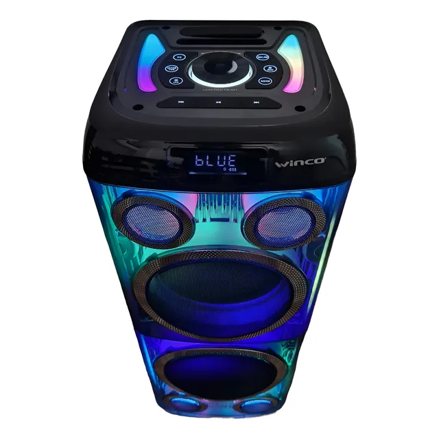 Parlante Torre Doble Portatil Gran Potencia 10000w Mic Radio
