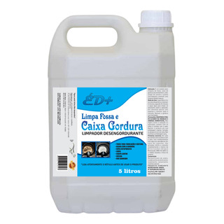 Limpa Fossa E Caixa De Gordura Ralo 5 Litro Ed+ Químico Limpa Fossa E Caixa De Gordura Ralo 5 Litro Ed+ Químico