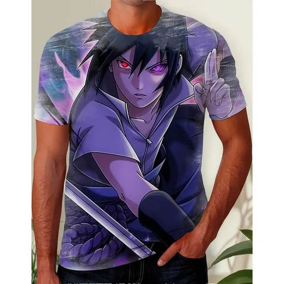  Camiseta Camisa Sasuke Uchiha Naruto Boruto Envio Rapido 04