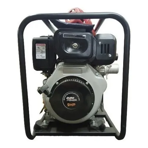 Motobomba Alta Presión Europower 9 Hp, 2x2 Motor A Gasoil.