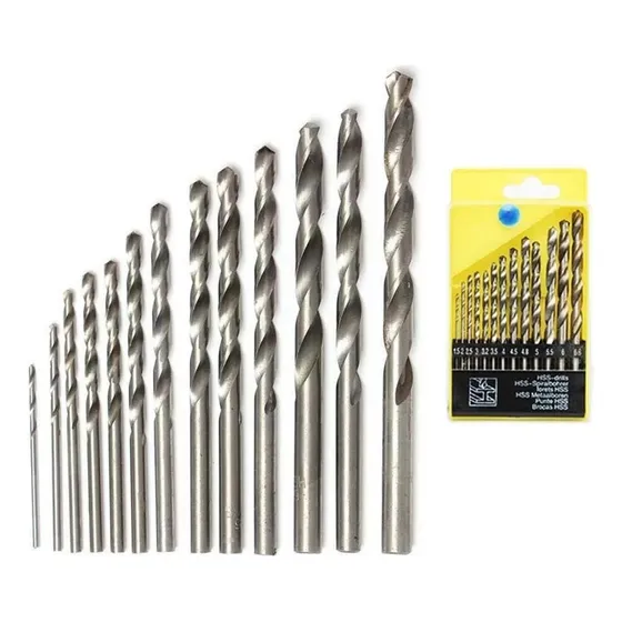Set X13 Mecha Taladro Acero Rapido Broca Caja 1.5 A 6.5mm