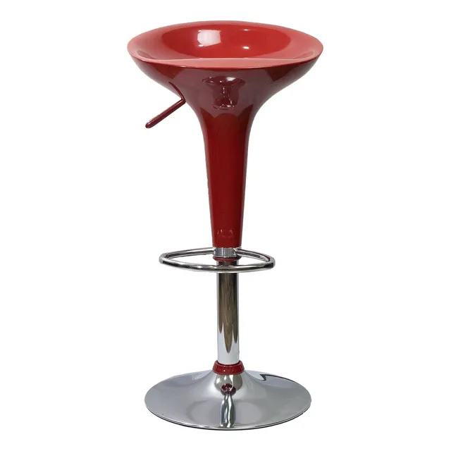 Silla Banco Taburete Giratorio Bar Barra Comedor Verona Rojo
