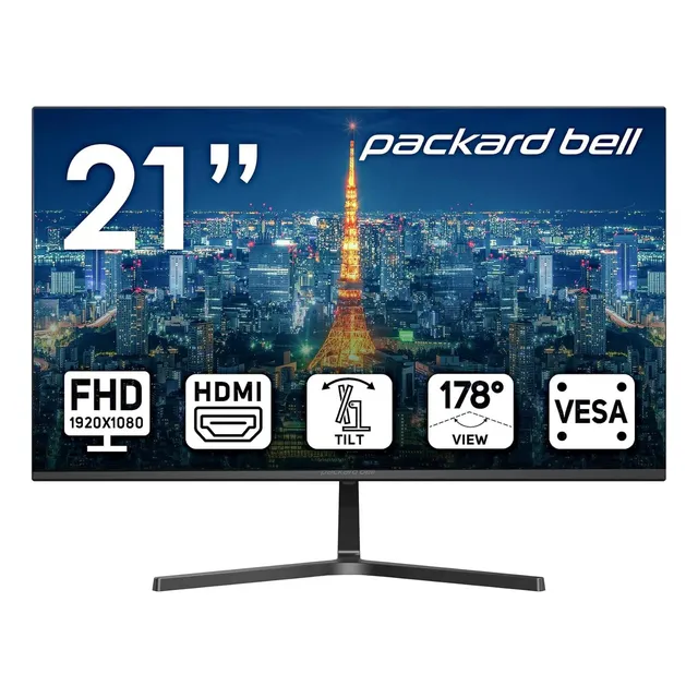 Monitor Packard Bell Airframe 21.5  Fhd 1920x1080 Vesa