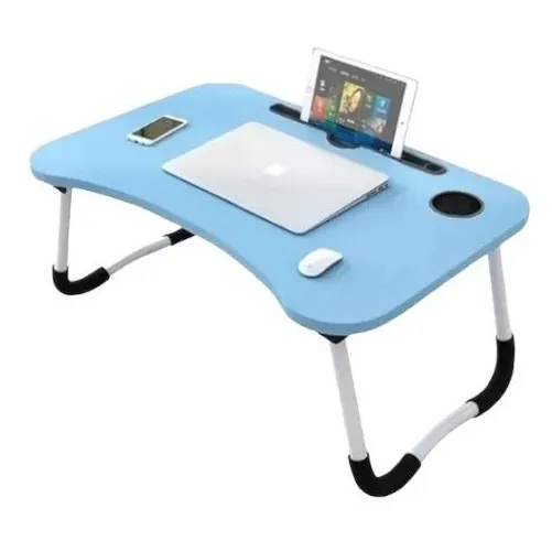 Mesa Plegable Laptop/tablet Con Portavaso Multiuso Desayuno.