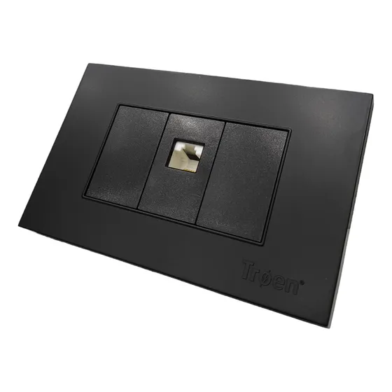 Toma Rj45 Negro Troen