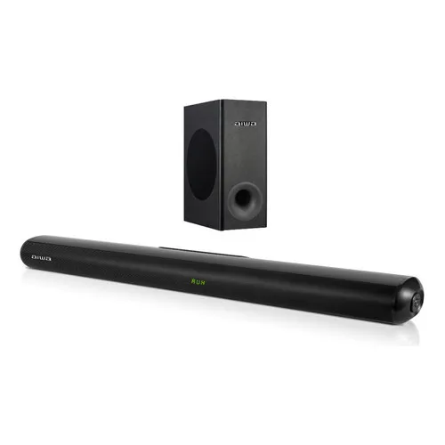Barra de sonido Aiwa AW-SBH21W-W negra 50/60Hz 127V