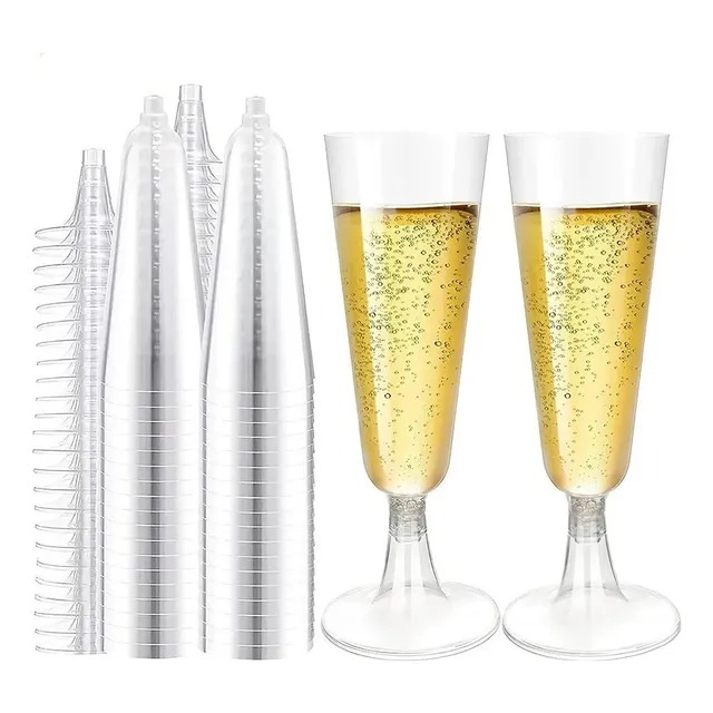 50 Copas De Plastico Desechables Fiestas Postres Copas 160ml