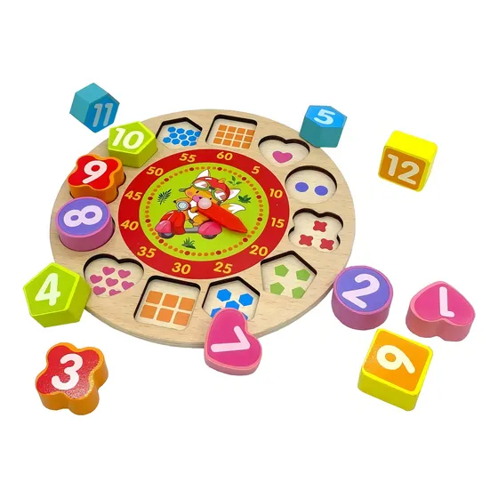 Brinquedos Colorido Cognitivo Sensorial Para Autista Cor Relógio