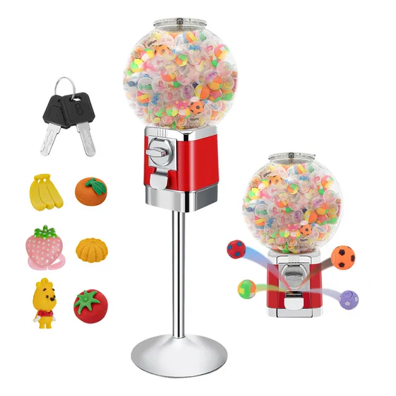 Chiclera Vending Maquina 5 Pesos Incluido Base Y 150 Capsula