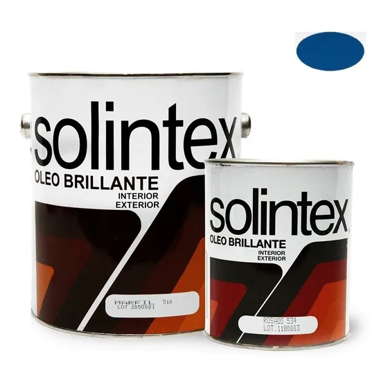 Pintura Esmalte Azul Colonial Brillante 550 Gal Solintex