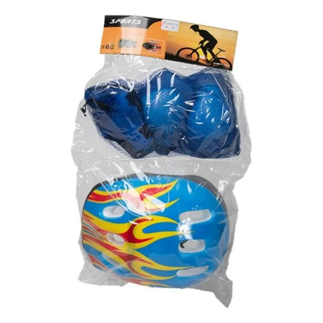 Kit De Proteccion Infantil Casco Rodillera Coderas Muñequera