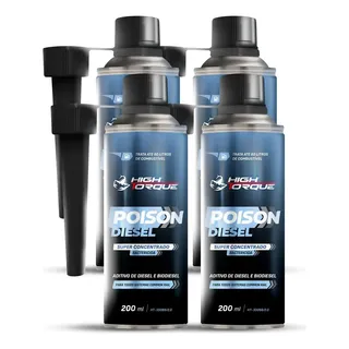 Aditivo High Torque Poison Diesel 200ml 4un.