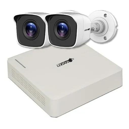 Kit Dvr 4 Canales 2 Camaras Seguridad Bullet Ahd A Instalar