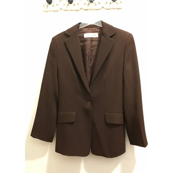 Blazer Chaqueta Victoria Ortiz Marrón  Talle S Marrón S