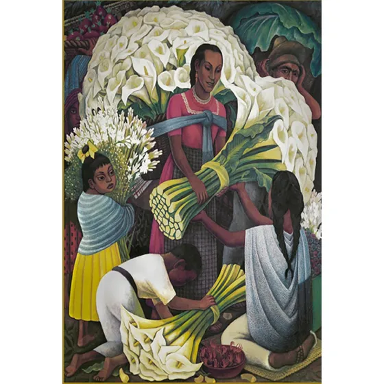 Diego Rivera Vendedora Flores Rompecabezas Ricordi 1500 Pzas