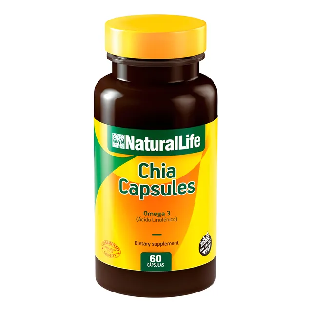 Natural Life Chia Cápsulas 60 Unidades Omega 3, Omega 6