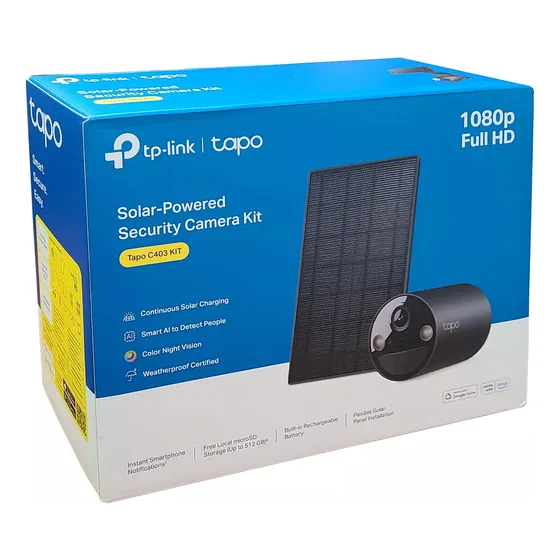 C403 Kit Camara Tapo Con Panel Solar Ai