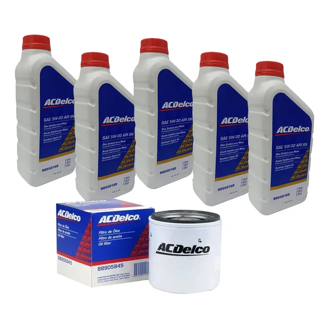 Kit Filtro + 5l Óleo 5w30 Sintetico Vectra 2.0 8v 2010 Acdel