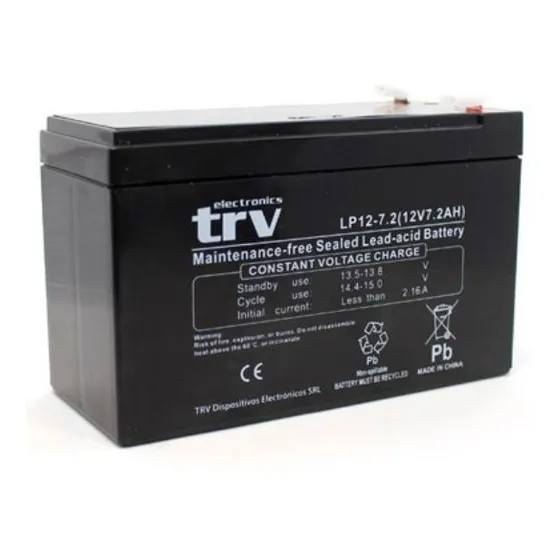Bateria 12v 7.2ah Para Ups Trv Electrolito Absorbido Amperes
