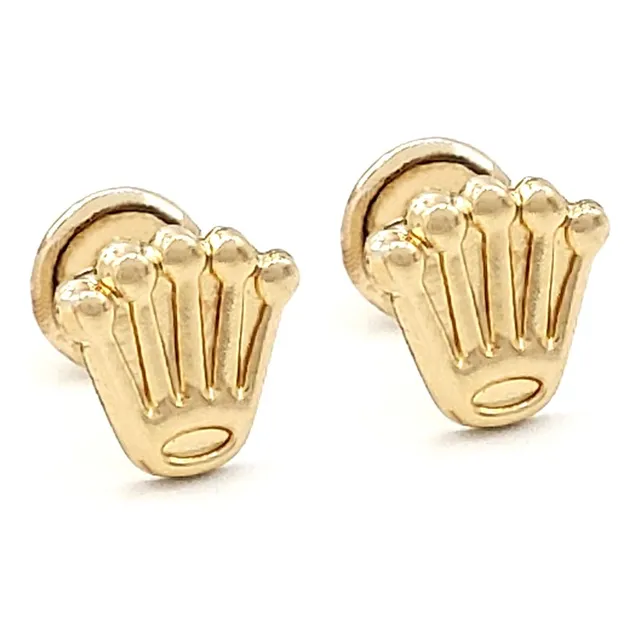 Topos Aretes Coronas Oro Laminado Iconic Store