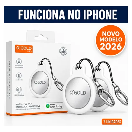 Kit 2 Tag De Rastreamento Localizador Smarttag Rastreador Branco