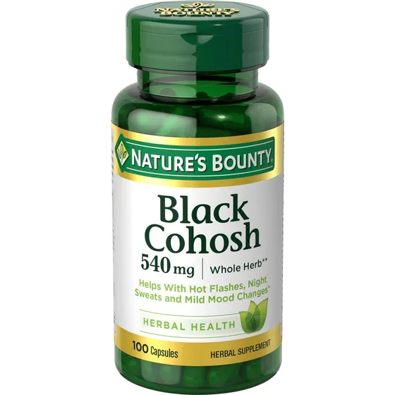 Suplemento De Raíz De Cohosh Negro Nature's Bounty 540 Mg 10