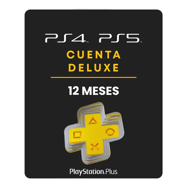 Tarjeta Sony Playstation Plus Deluxe 12 Meses Ps5 Ps4