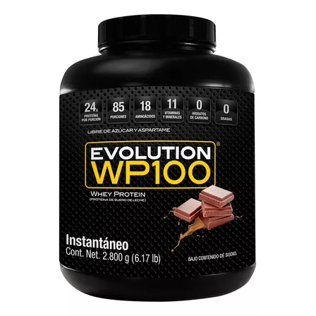 Proteina Suero De Leche (whey) Wp100 Evolution 2.8kg Sabores Sabor Chocolate