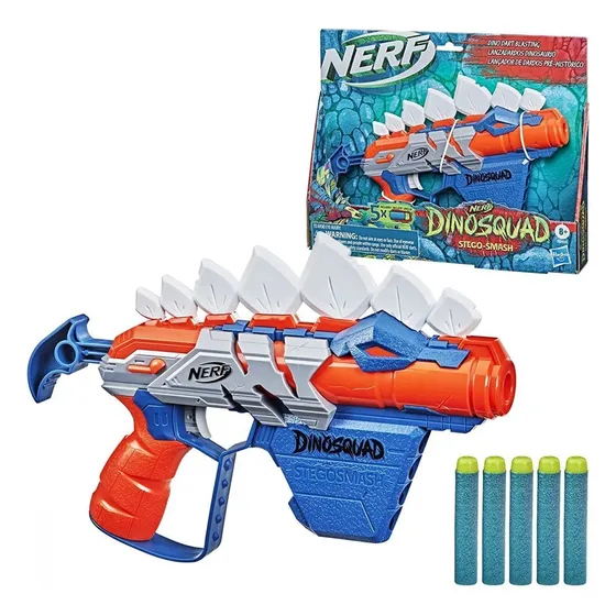 Lançador Nerf Dino Squad Stego Smash Hasbro F0806