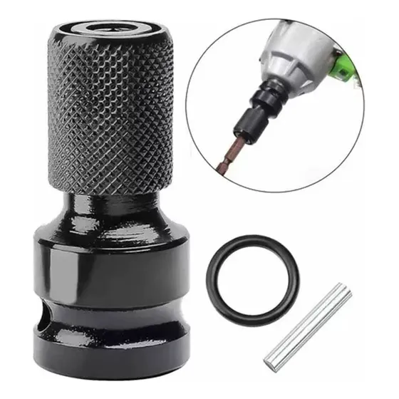 Adaptador De Impacto De 1/2 Pulgada A Punta Hexagonal  1/4