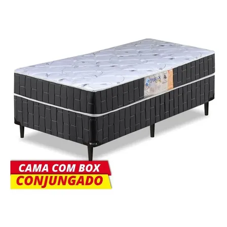 Cama Box Conjugada Solteiro Umaflex Granada Ortodpédica D28