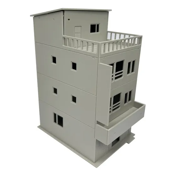 Outland Models Railway Scenery Casa Ciudad 3 Piso Balcon