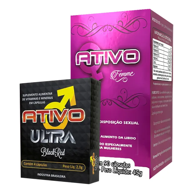 Ativo Ultra E Femme Estimulante Sexual Caps Aumenta Libido