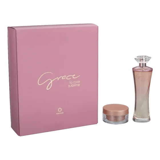 Kit Grace La Rose Sublime Hinode Perfume Y Suero Para Manos
