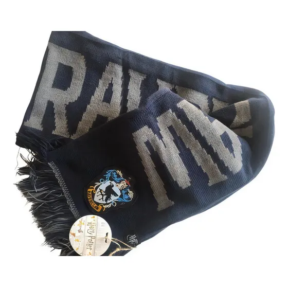 Bufanda Ravenclaw Con Nombre - Harry Potter Color Azul Talle Único