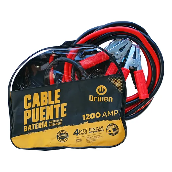 Cables Puente 1200amp 4 Metros Bateria Auto Camioneta 4x4