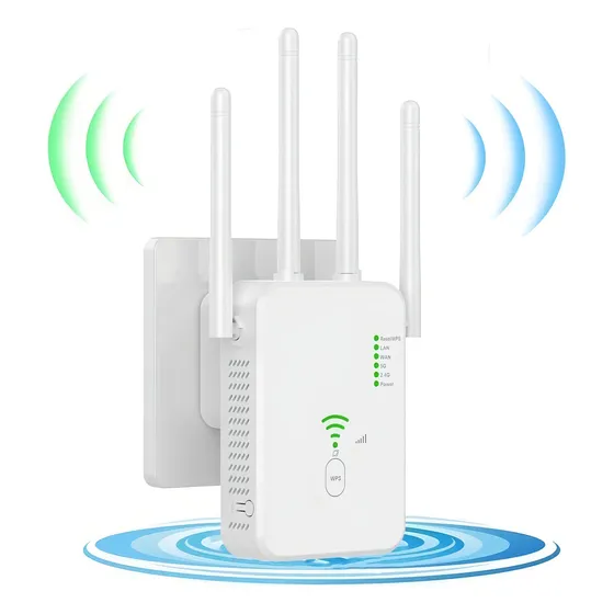 Repetidor Extensor Wifi Señal Wr9533 5ghz Rj45 Antena Dimm