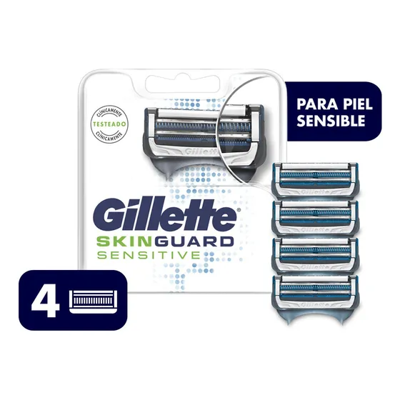 Repuestos Máquina De Afeitar Gillette Skinguard 4uds