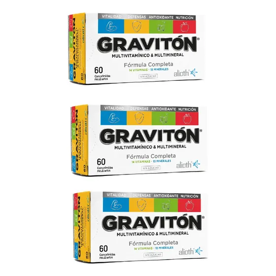 Gravitón X 60 Cmp. Combo X 3 Sabor Sin sabor