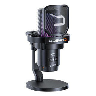Microfone Gamer Sem Fio Wireless Led Comica Uni Pro Lk-115 Microfone Gamer Sem Fio Wireless Led Comica Uni Pro Lk-115