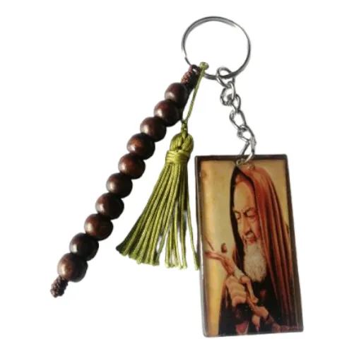 Llavero Santo Padre Pio Denario Regalo Accesorio Católico