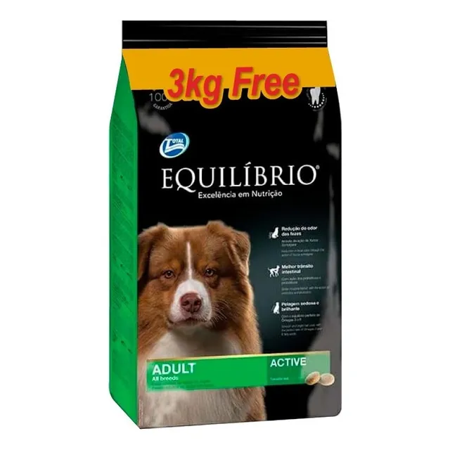 Comida Perro Equilibrio Premium adulto 15kg + 3kg sabor pollo