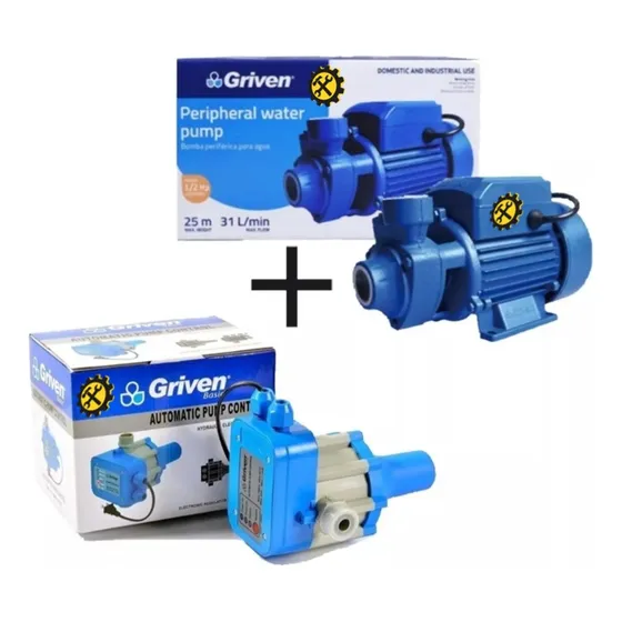 Bomba De Agua 1/2hp Con Press Control Griven  Combo