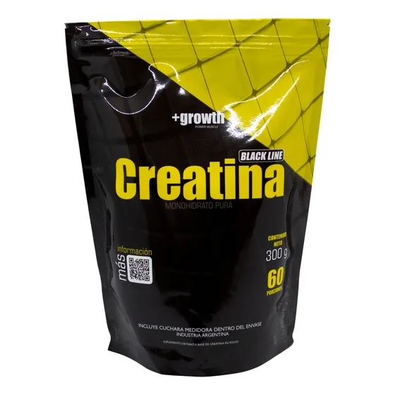 Suplemento En Polvo +growth  Black Creatina Monohidratada Micronizada En Doypack De 300ml